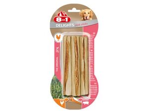 8in1 tyčinka žvýkací Delights Pork 3ks