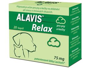 Alavis Relax pro psy a kočky 75mg 20tbl