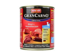 Animonda Gran Carno Junior hovězí & krůtí srdce konzerva 800g