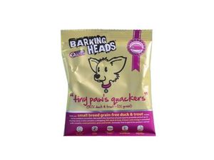 BARKING HEADS Tiny Paws Quackers GRAIN FREE-VZOREK 40g