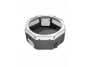 Box sklád. nylon štěně 74x74x35cm grey/black new