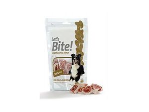 Brit pochoutka Care Let's Bite cod fish and chicken80g