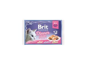 Brit Premium Cat D Fillets in Jelly Dinner Plate 340g