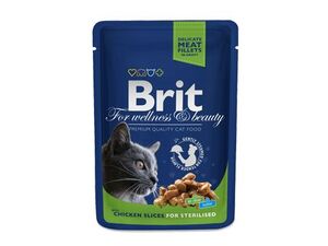 Brit Premium Cat kapsa Chicken Slices for Steril 100g