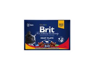 Brit Premium Cat kapsa Meat Plate 400g (4x100g)