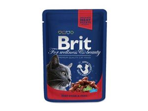 Brit Premium Cat kapsa with Beef Stew & Peas 100g