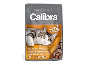 Calibra Cat Adult kapsa kachní a kuřecí v omáčce 100g