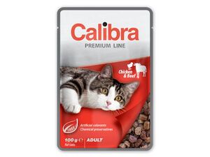 Calibra Cat  kapsa Premium Adult Chicken & Beef 100g