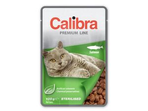 Calibra Cat  kapsa Premium Sterilised Salmon 100g