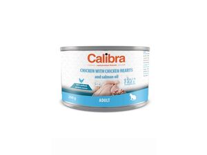 Calibra Cat konzerva Adult kuře a kuřecí srdíčka 200g