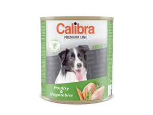 Calibra Dog konz.Premium Adult drůbeží+zelenina 800g