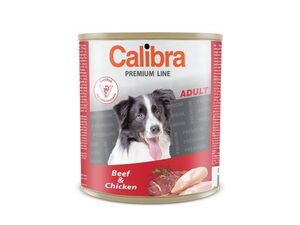 Calibra Dog konz.Premium Adult hovězí+kuře 800g