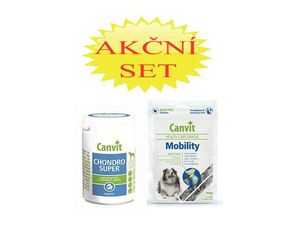 Canvit Chondro Super pro psy 230g+Canvit Snack Mobilit