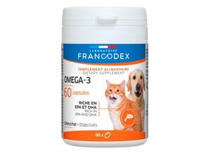 Francodex Omega 3 Capsules pes, kočka 60tab