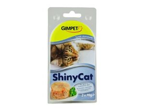 Gimpet kočka konz. ShinyCat tuňak/krevety 2x70g