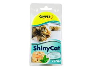 Gimpet kočka konzerva ShinyCat kuře/krevety 2x70g