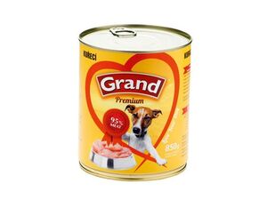 GRAND konzerva pes drůbeží 850g