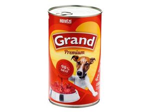 GRAND konzerva pes hovězí 1300g