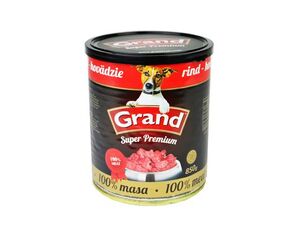 GRAND konzerva Superpremium pes hovězí 850g