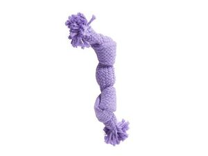 Hračka pes BUSTER Pískací lano, fialová, 23 cm, S