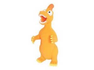 Hračka pes DINO latex 24cm oranžová Zolux