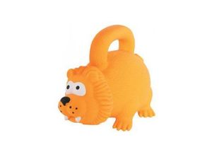 Hračka pes HANDLE latex 15cm oranžová Zolux