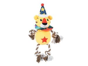 Hračka pes ROPE TIGER plyš žlutá 42cm Zolux