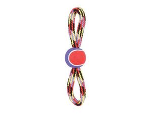 Hračka pes TENNIS BALL ROPE osmička 36cm Zolux