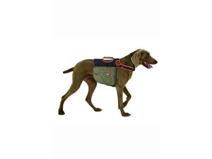 Karlie batoh pro psy XL zelená/oranžová reflexní