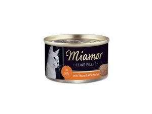 Miamor Cat Filet konzerva tuňák+křepelčí vejce100g