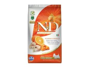 N&D GF Pumpkin DOG Adult Mini Codfish & Orange 7kg