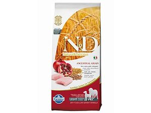 N&D Low Grain Dog Light M/L Chicken & Pomegranate 12kg