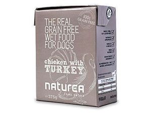 Naturea GF Dog Chicken & Turkey konzerva 375g