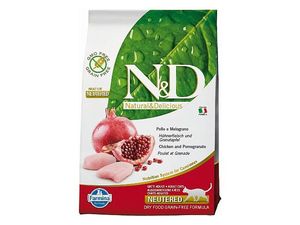 N&D Grain Free Cat Neutered Chicken & Pomegranate 10kg
