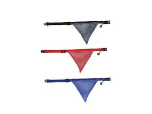 Obojek kočka nylon s rolničkou a šátkem 32cm TR