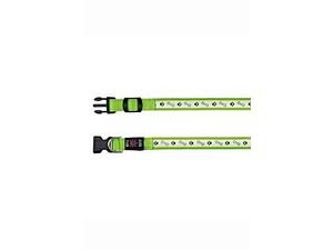Obojek USB svítící 40-50cm/25mm M-L zelený TR