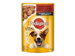 Pedigree kapsa Adult hovězí/jehně 100g