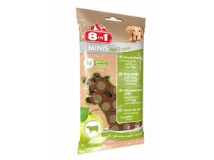 8in1 pochoutka Minis beef & apple 100g
