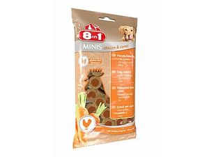 8in1 pochoutka Minis chicken & carrot 100g