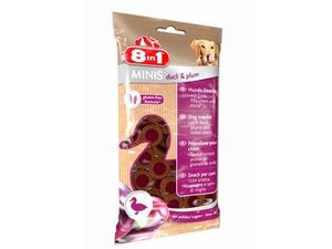 8in1 pochoutka Minis duck & plums 100g