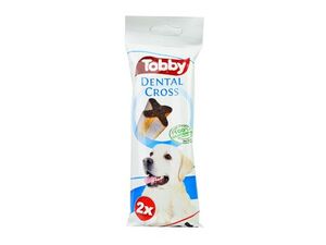 TOBBY pochoutka dentální DENTAL CROSS L 100g 2ks