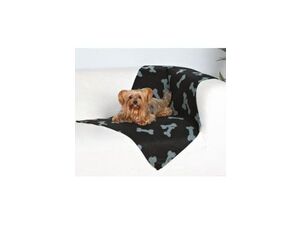 Trixie deka pro psy Beany černá a šedé kosti 100x70cm