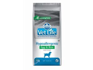 Vet Life Natural Dog Hypo Egg & Rice 2kg