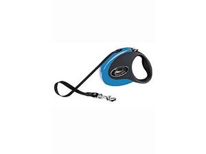 Vodítko FLEXI Collection M pásek 5m/25kg černá/modrá