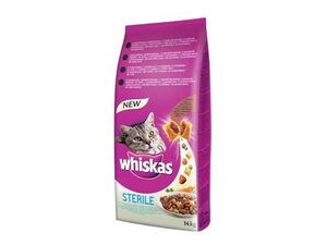 Whiskas Dry s kuřecím masem - STERILE 14kg